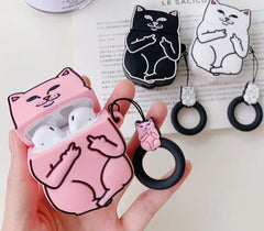 Cartoon Cat AirPods Case