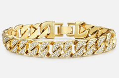 Miami Gold Curb Cuban Bracelet